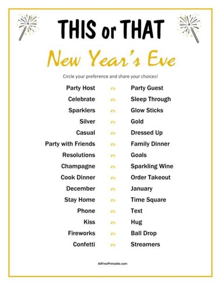 What should I do with my husband on New Years Eve at home?