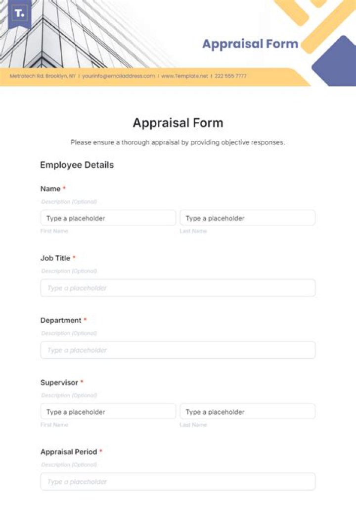 What should I fill in self-appraisal form?