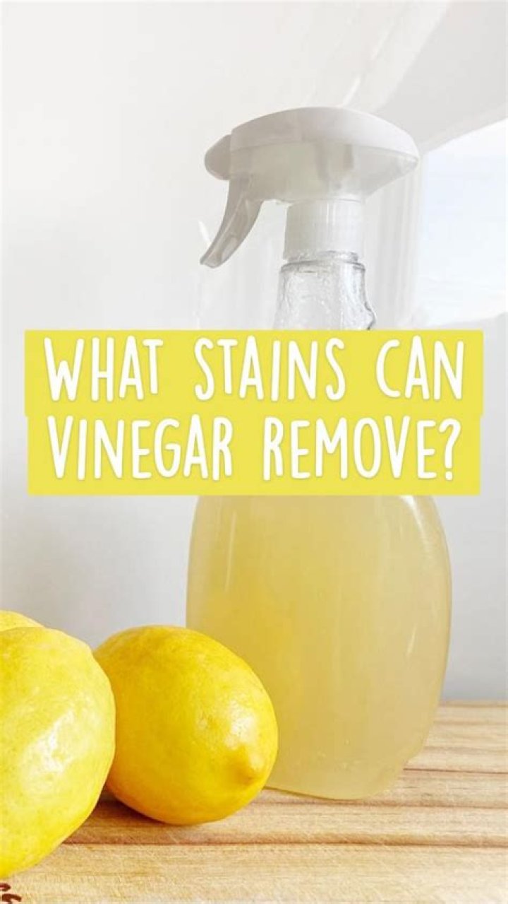 What stains can vinegar remove?