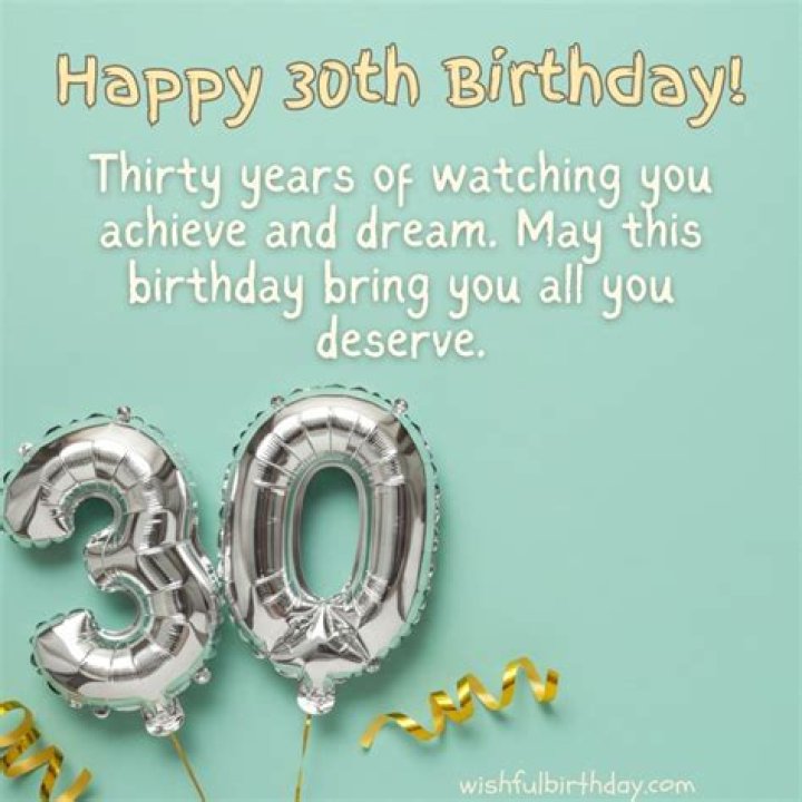 What to say to a friend turning 30?