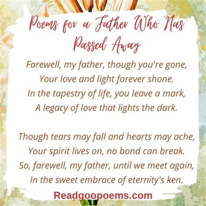 What to say when father in law passed away?