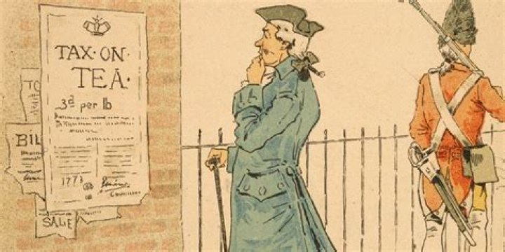 What was the tax on paper paint lead and tea?