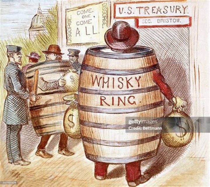 What was the Whiskey Ring and how did it taint the administration?