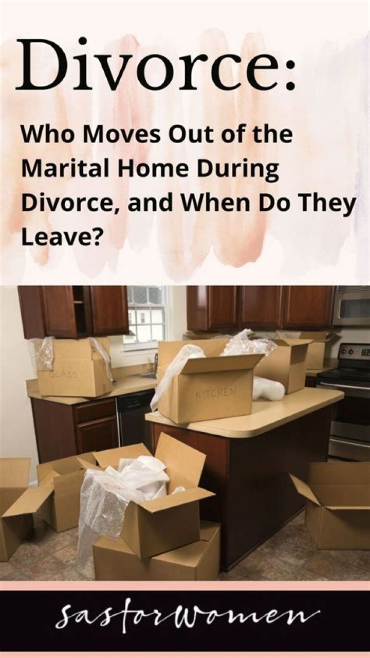 When a spouse moves out of the house?