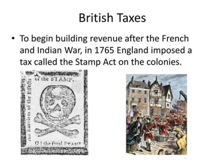 When did Britain start imposing taxes on the colonies?