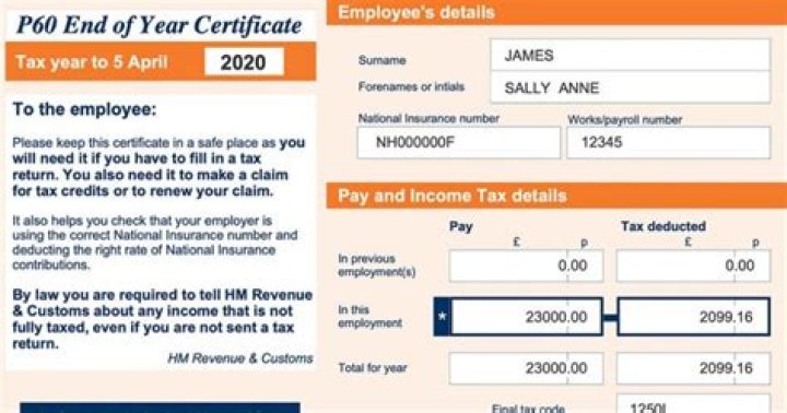 When should I receive my P60?