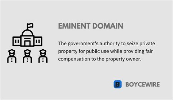 When the government takes land by eminent domain?
