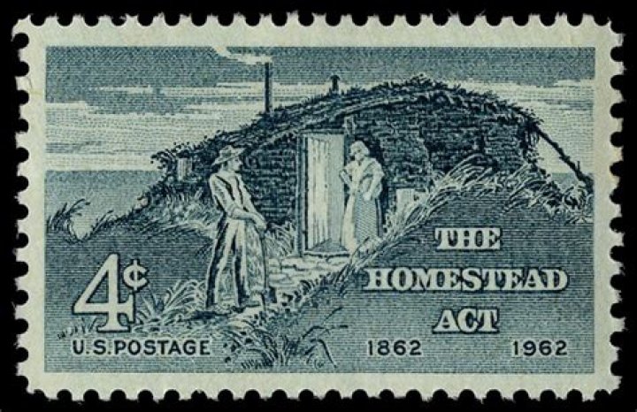 Where did people move after the Homestead Act?