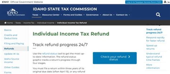 Where is my amended Idaho refund?