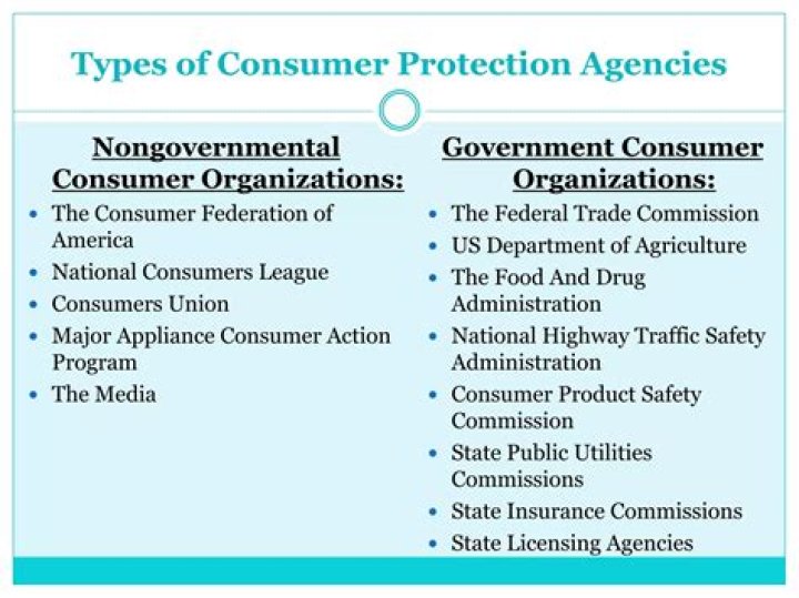 Which government agency protects consumers?