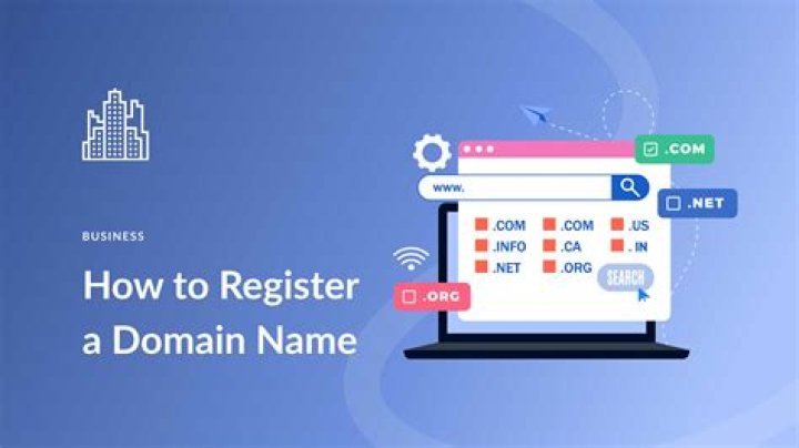 Who does a customer register a domain with?
