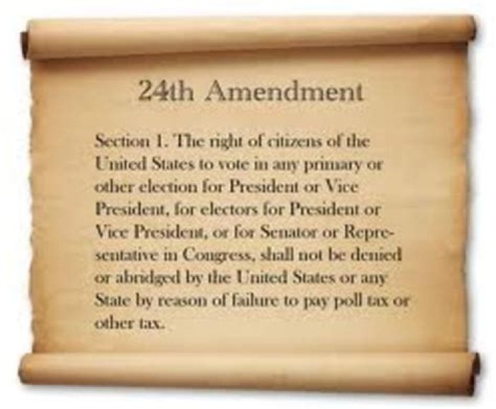 Who signed the 24th Amendment?