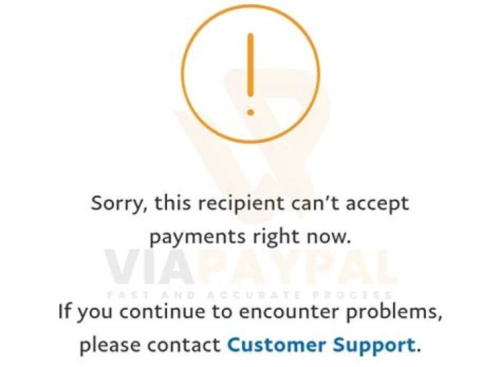 Why does it say seller cant accept payment right now on eBay?
