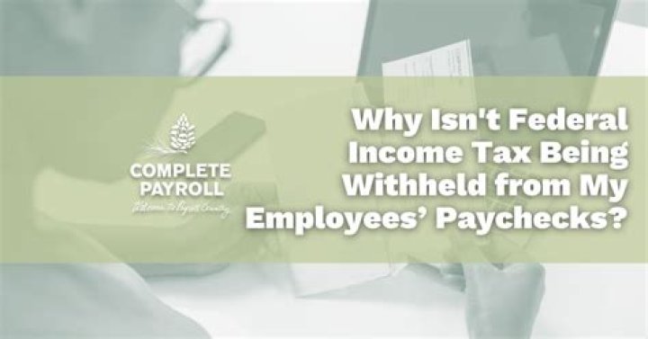 Why does my paycheck have 0 federal tax withheld?