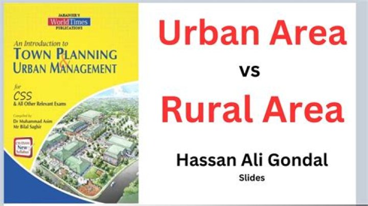 Why urban areas are better than rural areas?