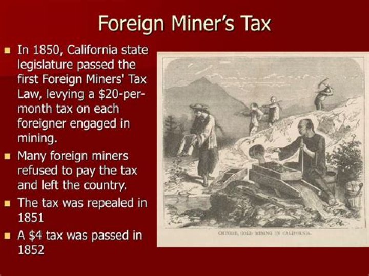 Why was the foreign miners tax lowered?